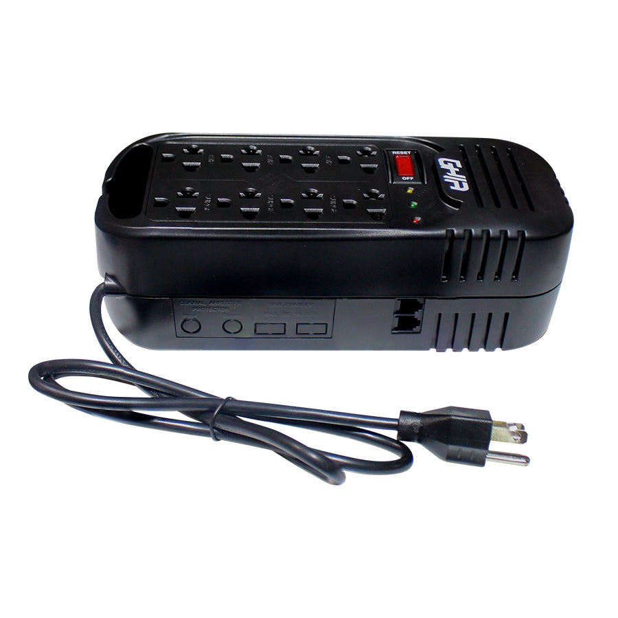 Regulador de Voltaje Ghia GVR-020 2000VA - 8 Contactos, Protección de Picos Imagen secundaria del producto
