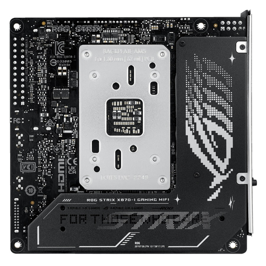 Tarjeta Madre ASUS ROG STRIX X870-I Gaming WiFi - Socket AM5, Mini-ITX, WiFi 7