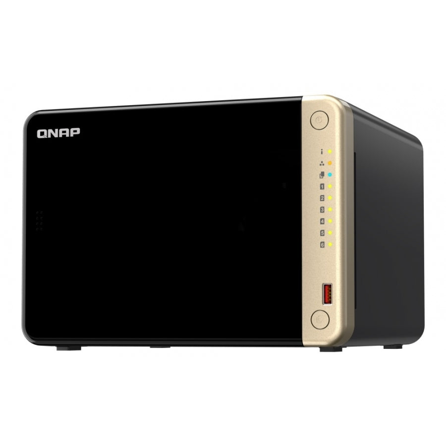 NAS QNAP TS-664-8G 6 Bahías - Procesador Quad-Core, 8GB RAM, 2x 2.5GbE