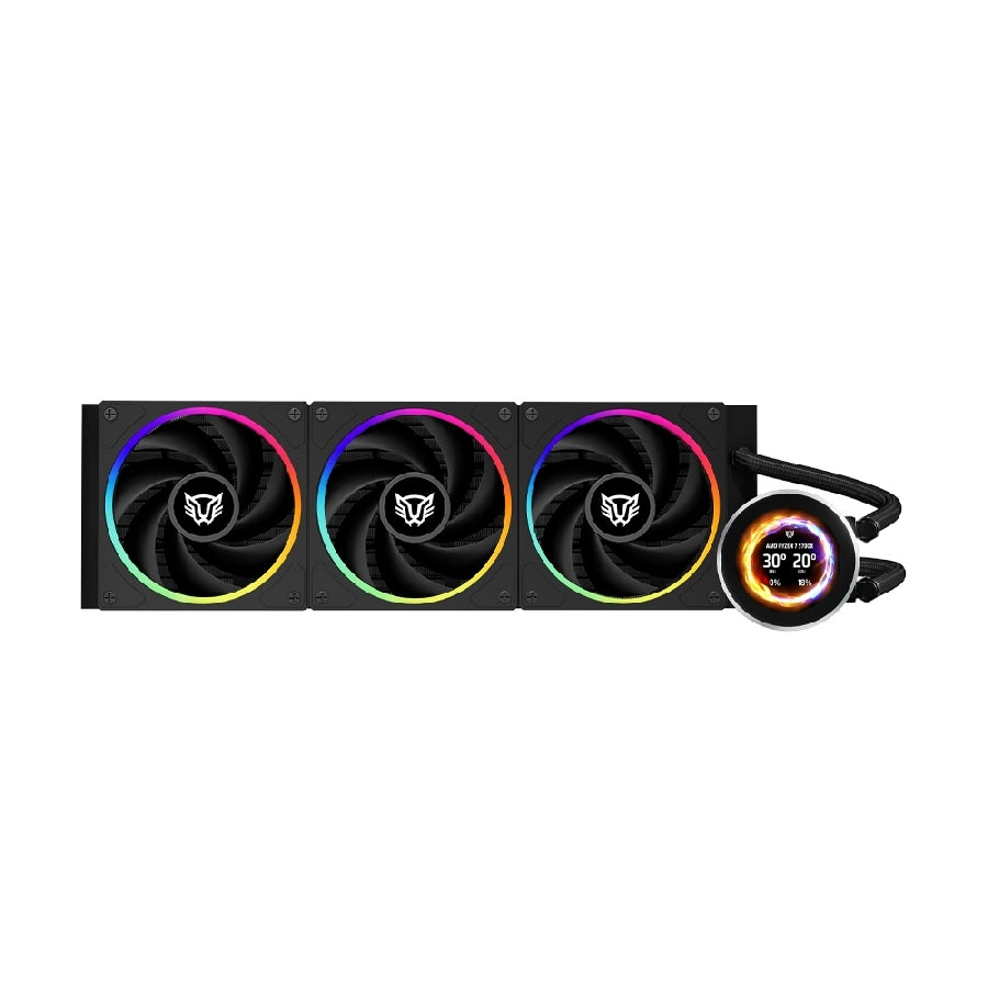 Enfriamiento Líquido Balam Rush BR-941808 - Pantalla OLED, 3 Ventiladores ARGB, 300W
