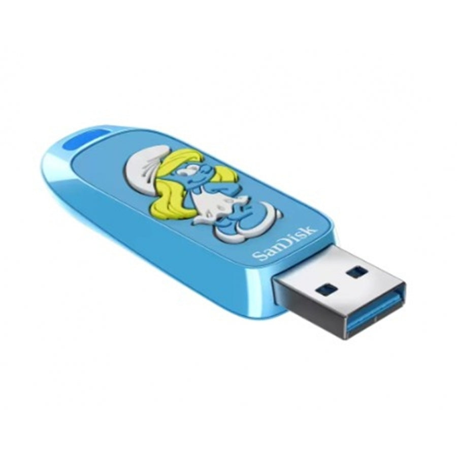 Memoria SanDisk 256GB USB 3.2 Smurfs - 130MB/s, Diseño Pitufina Edición Limitada Imagen secundaria del producto