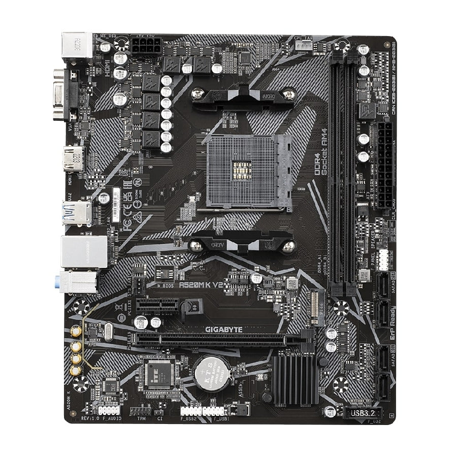 Tarjeta Madre Gigabyte A520M K V2 - Socket AM4, DDR4, M.2 NVMe