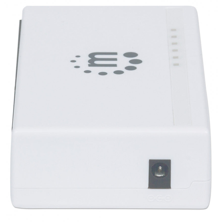 Switch Manhattan 560672 5 Puertos 10/100 Mbps - Desktop Compacto