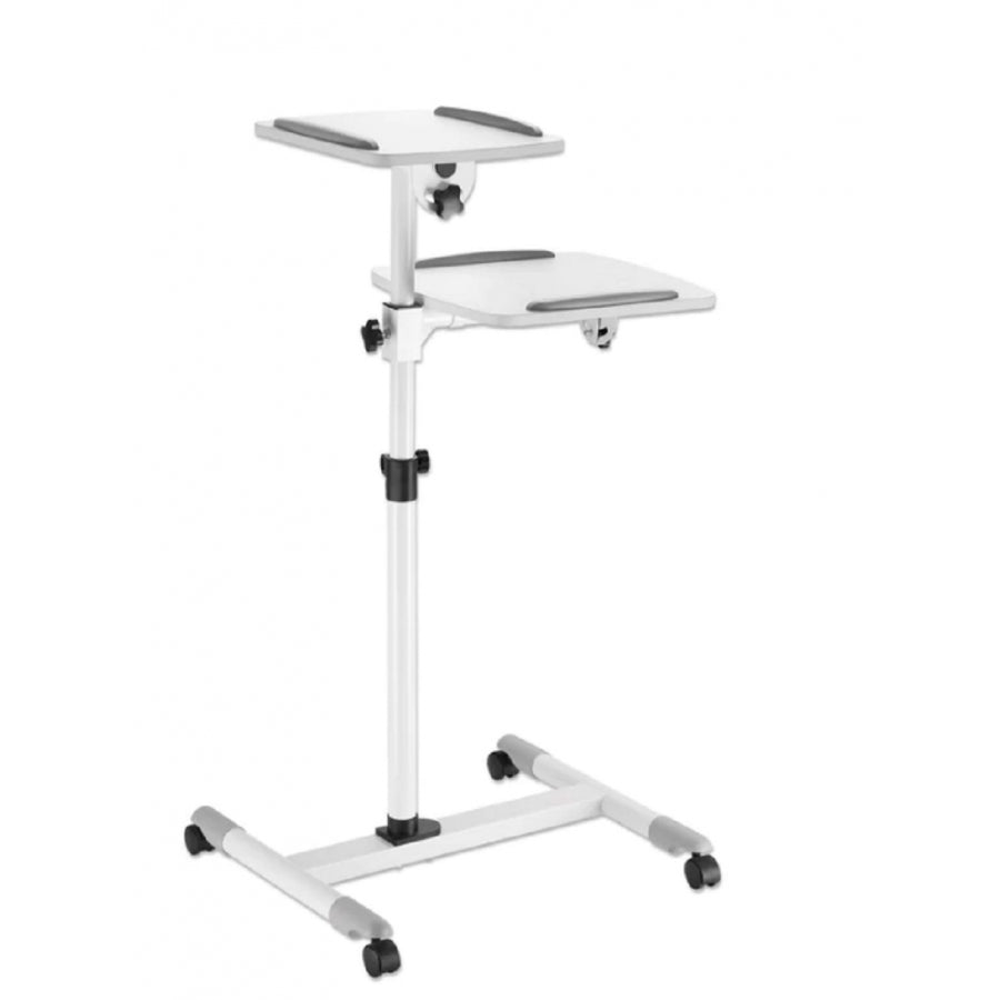 Soporte Carro para Proyector Manhattan 461726 - Ajustable, Móvil, Dual