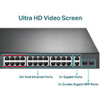 Switch TP-Link TL-SL1226P 24 Puertos POE + 2 Gigabit - Para Rack 19"