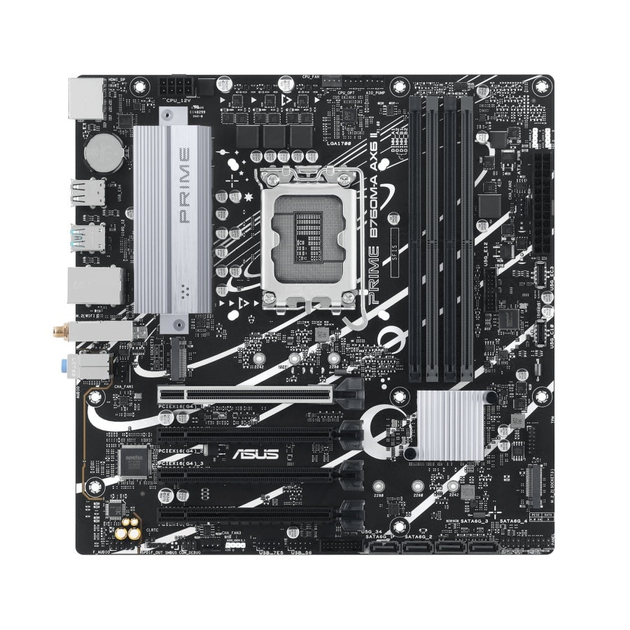 Tarjeta Madre ASUS PRIME B760M-A AX6 II Socket 1700 - DDR5, WiFi 6, M.2 NVMe