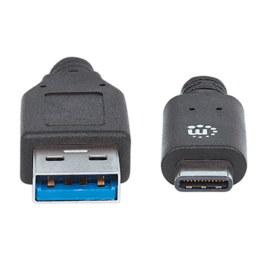 Cable USB-C Manhattan 354974 - USB 3.1 Gen 1, 2 Metros, Negro