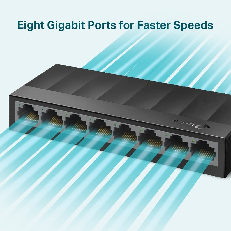 Switch TP-Link LS1008G 8 Puertos Gigabit - Escritorio No Administrado Imagen principal del producto