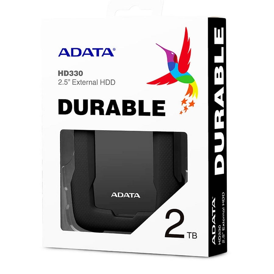 Disco Duro Externo ADATA HD330 2TB - USB 3.2, Portátil, Protección Antigolpes