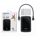 Disco Duro Externo ADATA HV300 1TB - USB 3.2, 2.5 pulgadas, Negro