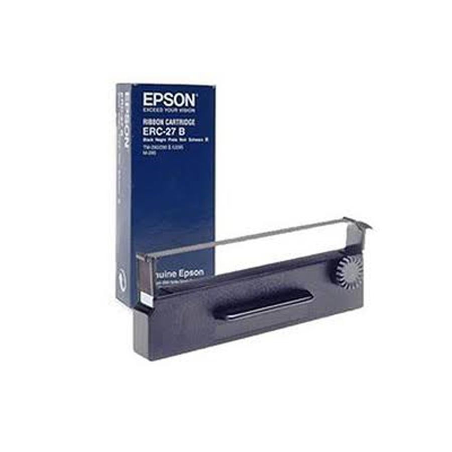 Cinta Epson ERC-27B Negra - Compatible TM-290/TM-295, Impresión de Calidad