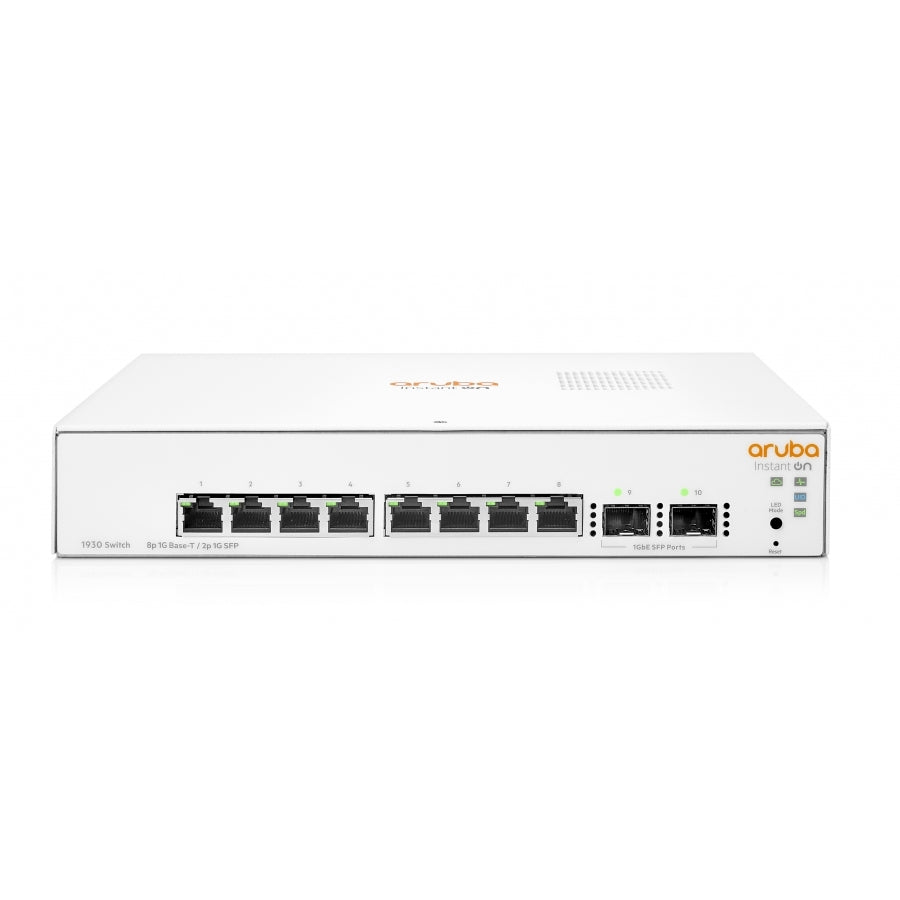 Switch HPE Aruba JL680A Instant On 1930 8G 2SFP - Smart Managed Capa 2, 20 Gbps Imagen principal del producto