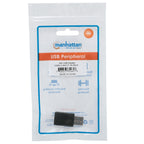 Adaptador Manhattan USB-C 354653 - USB 3.1 Tipo A a Tipo C, Negro