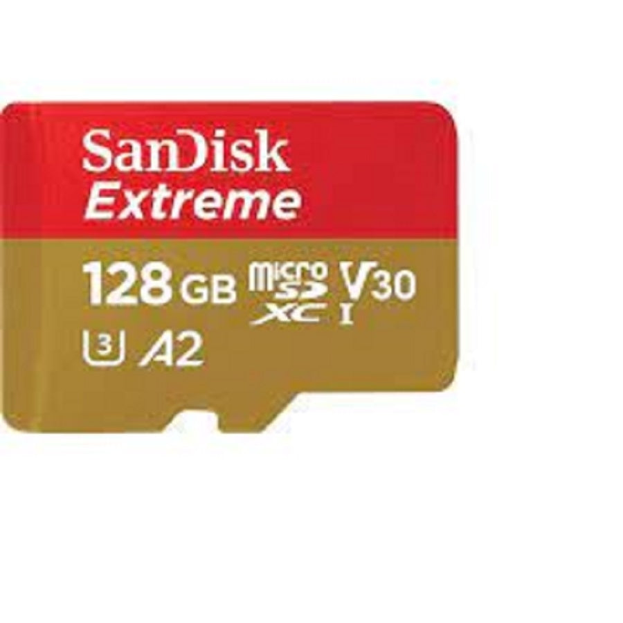 Memoria SanDisk Micro SDXC 128GB Extreme - 190MB/s, Clase 10, A2, V30 Imagen principal del producto