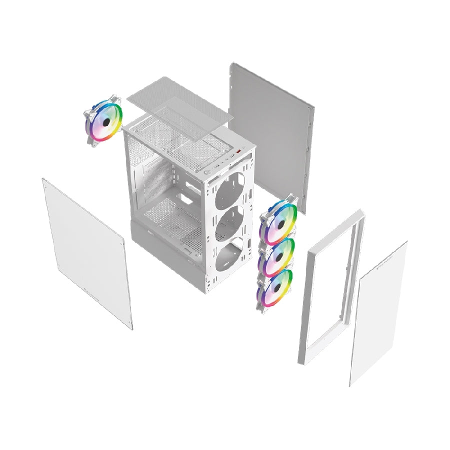Gabinete Gamer Balam Rush Dragonfly Perform - Crystal, ARGB, Cristal Templado