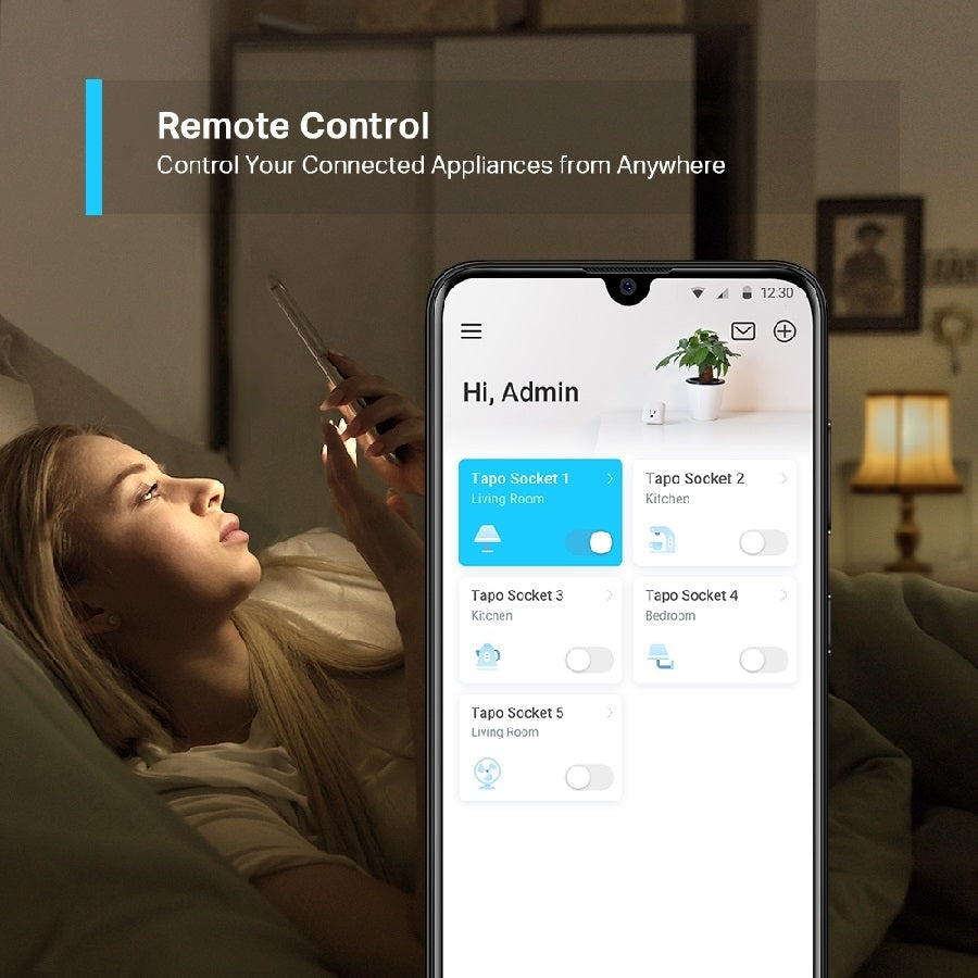 Mini Contacto Inteligente TP-Link Tapo P100 - Control WiFi 1200W
