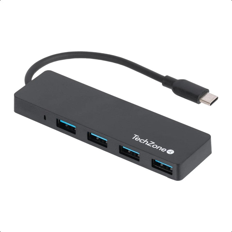 Hub USB Tech Zone TZACHB01 4 Puertos USB 3.0 - Tipo C, 500 Mbps Imagen principal del producto