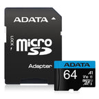 Memoria ADATA Micro SDXC 64GB UHS-I Clase 10 V10 A1 con Adaptador
