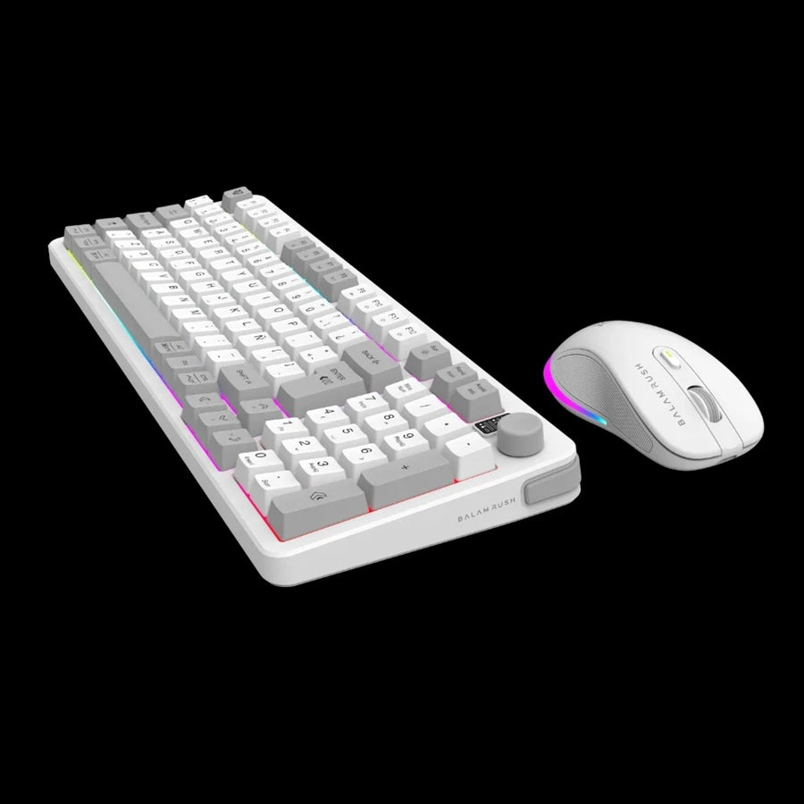 Kit Gamer Balam Rush BR-940436 Teclado Mouse Inalámbrico RGB Recargable