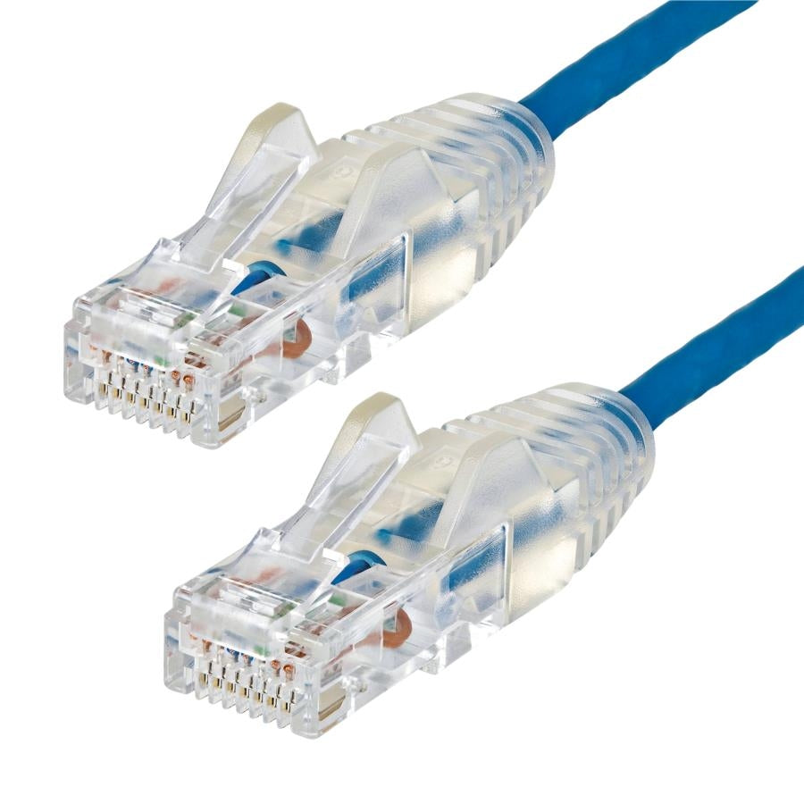 Cable Ethernet CAT6 StarTech 30cm Snagless - Azul, Conectores Oro Imagen secundaria del producto