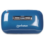Hub USB Manhattan 161039 7 Puertos USB 2.0 - Alta velocidad 480 Mbps con fuente