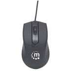 Combo Teclado y Mouse óptico USB Manhattan 178464 - Cableado, 1000 DPI