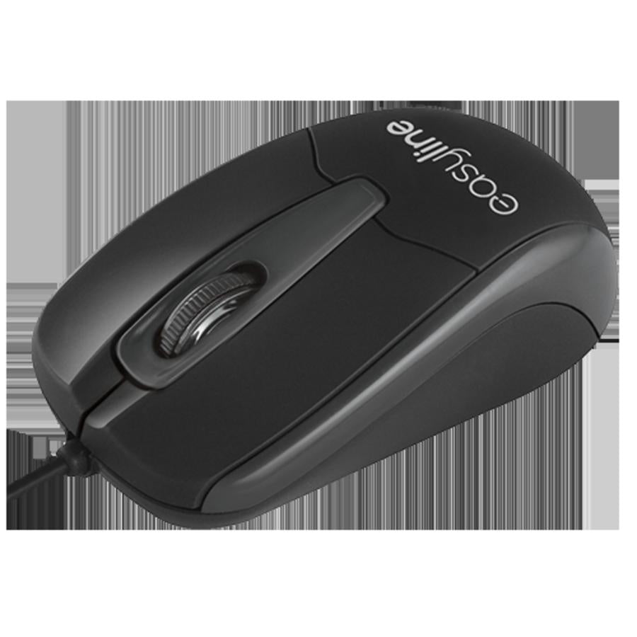 Mouse Óptico Perfect Choice Easy Line 1000 DPI - Alambrado USB Negro