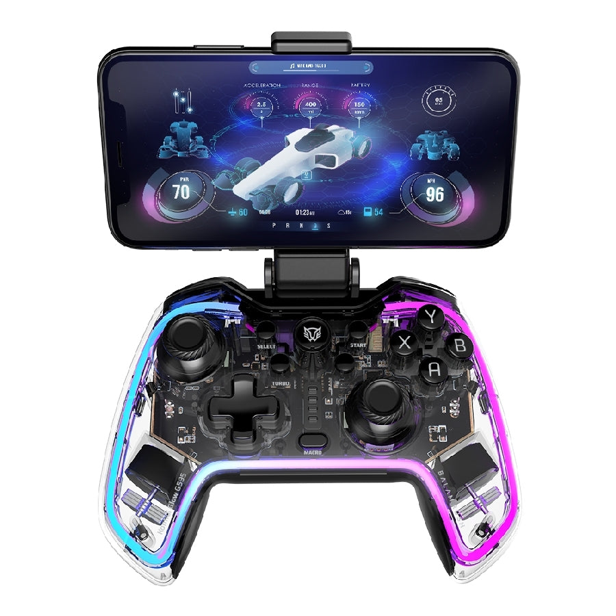 Gamepad Balam Rush Kontrol Glow G595 - Inalámbrico Recargable BT 5.0 RGB