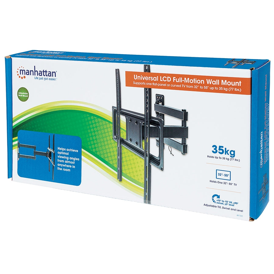 Soporte TV Manhattan 461320 - Articulado para 32 a 55 pulgadas, 35 kg