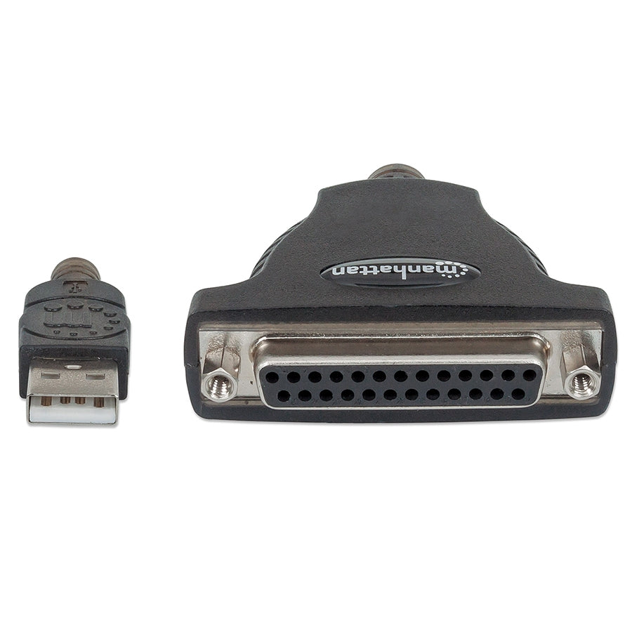 Convertidor Manhattan 336581 USB a Paralelo DB25 - 1.8m, 1.2 Mbps