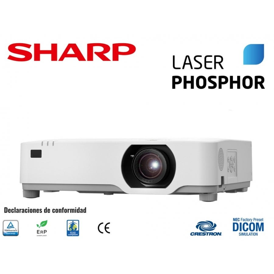 Videoproyector Sharp XP-P621U-W 3LCD 6200 Lúmenes WUXGA - Láser Azul, HDMI, Garantía 5 Años