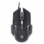 Mouse Óptico Manhattan 179256 Gaming 6 Botones - 3200 DPI, LED RGB