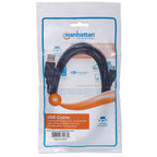 Cable USB Manhattan 325684 Micro B 3.0M - USB 2.0 Alta Velocidad Negro