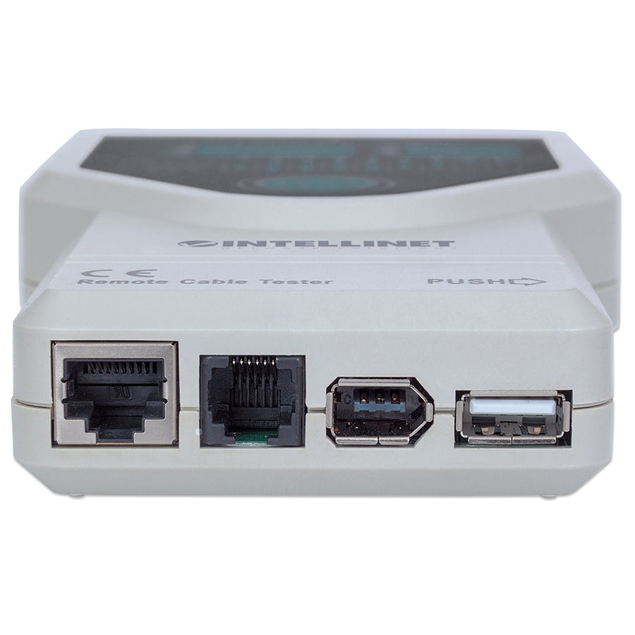 Probador de Cables Intellinet 780094 - RJ45, RJ11, USB y Firewire