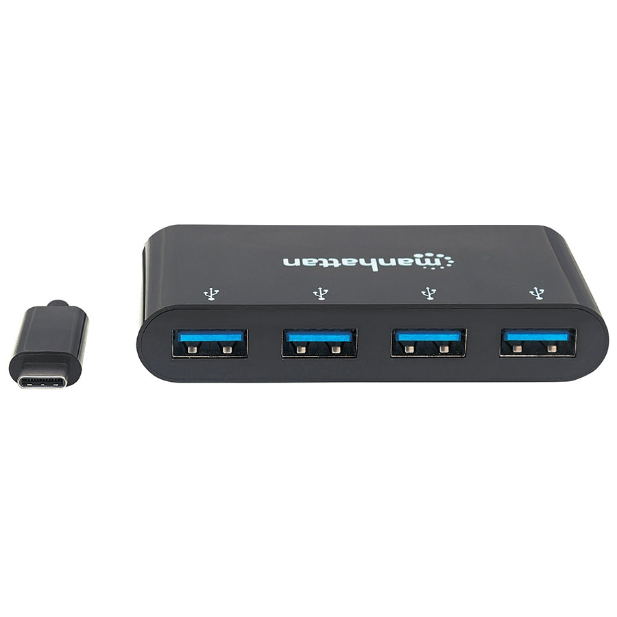Hub USB Manhattan 162746 - USB-C 4 Puertos SuperSpeed 5 Gbps