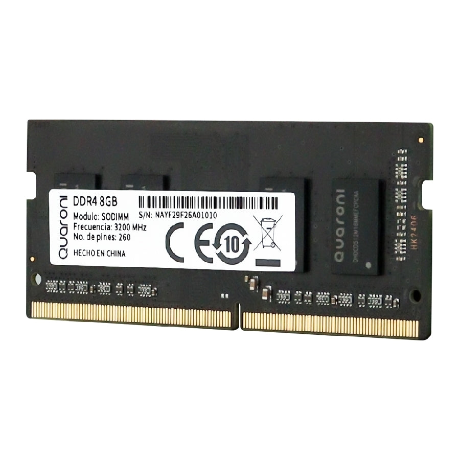 Memoria RAM Quaroni SODIMM DDR4 8GB 3200MHz - Compatible Laptops Imagen secundaria del producto
