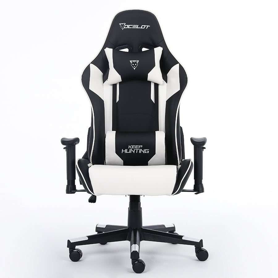 Silla Gamer Ocelot OSB-04 - Reclinable 90-155°, Soporta 150kg, Cojines Lumbar y Cervical