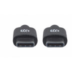 Cable USB-C Manhattan 354882 - 3M, 60W, USB 2.0 Alta Velocidad