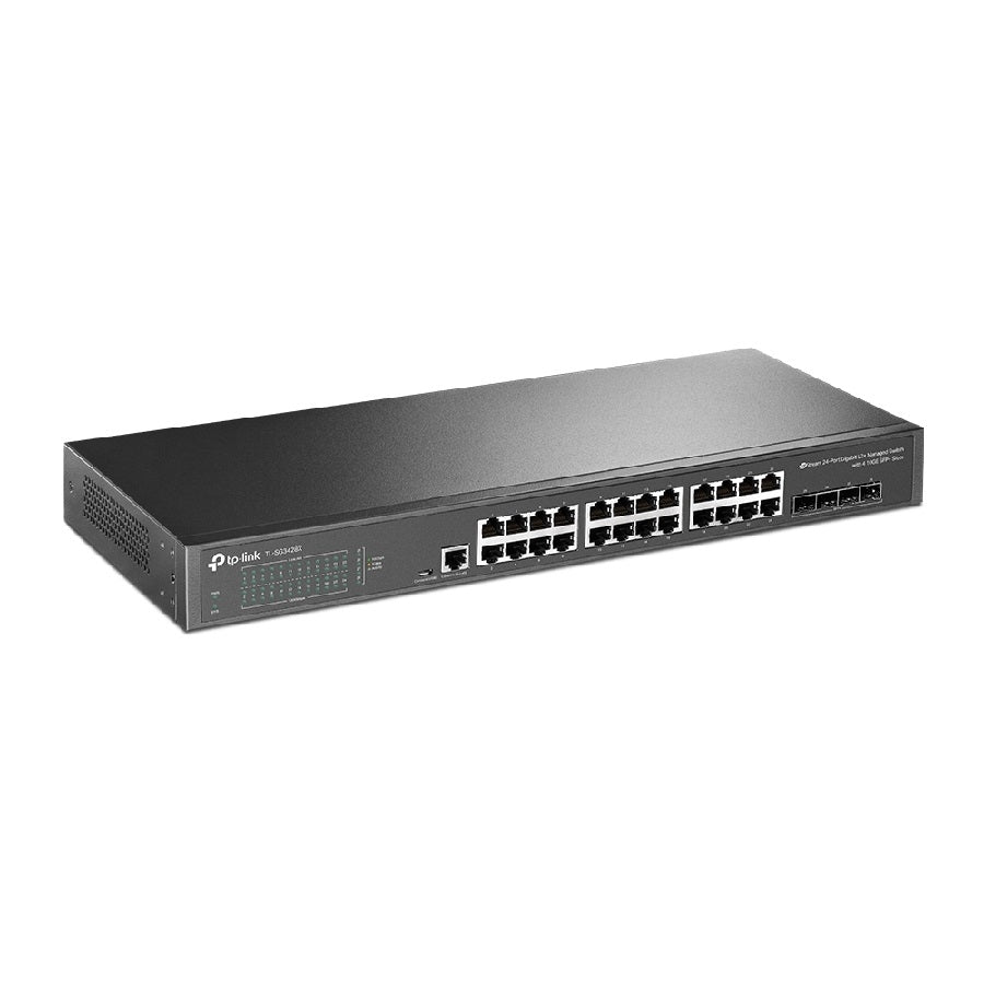 Switch TP-Link TL-SG3428X 24 Puertos Gigabit - 4 Ranuras 10G SFP, Administrable L2