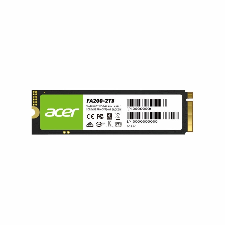 SSD Acer FA200 2TB M.2 NVMe PCIe Gen 4 - Lectura 7200 MB/s