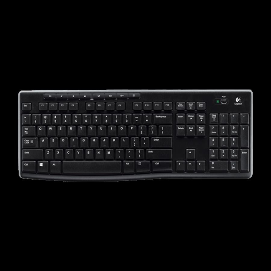 Teclado Logitech K270 Multimedia Inalámbrico - Receptor USB, 3 Años Garantía