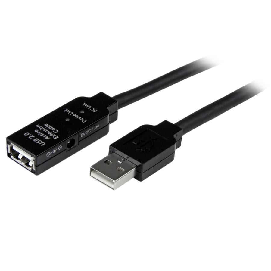 Cable Extensión USB 2.0 StarTech 5M Activo - Macho a Hembra con Alimentación Imagen principal del producto