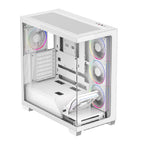 Gabinete Gamer Balam Rush Tank Polar BR-941488 - Media Torre ATX, Cristal Templado, ARGB
