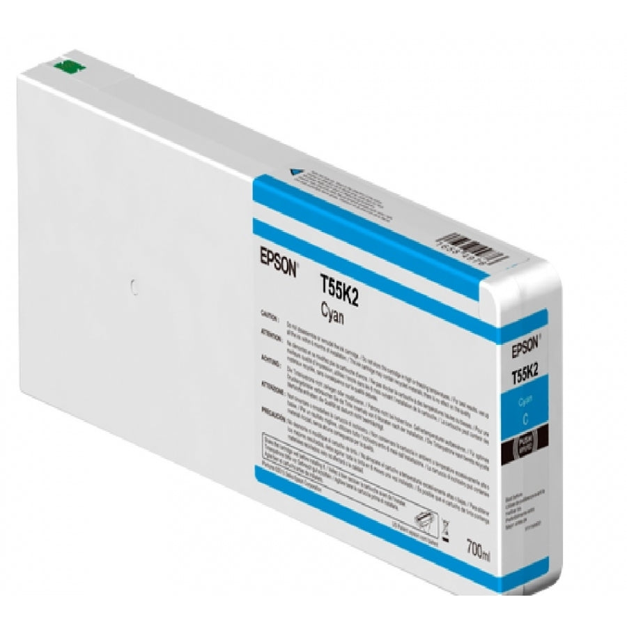 Cartucho Epson T55K200 Cyan UltraChrome HD 700ml - Para P6000/P7000/P8000/P9000