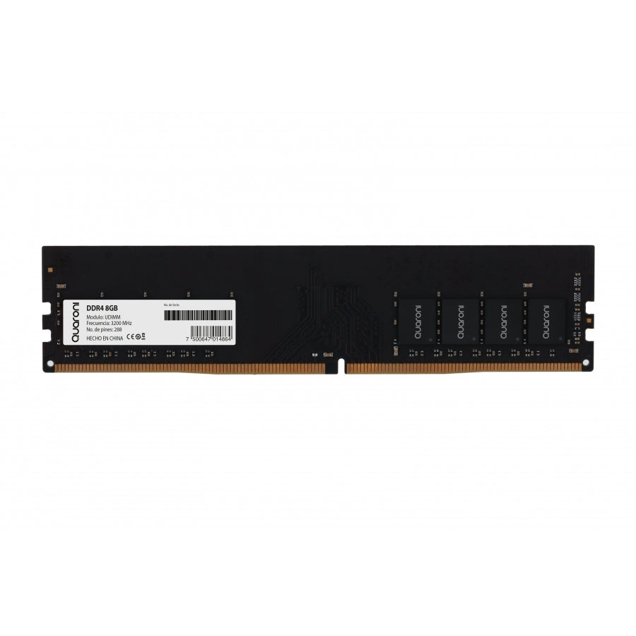 Memoria RAM QUARONI DDR4 8GB 3200 MHz - UDIMM CL22 288 Pines Imagen principal del producto