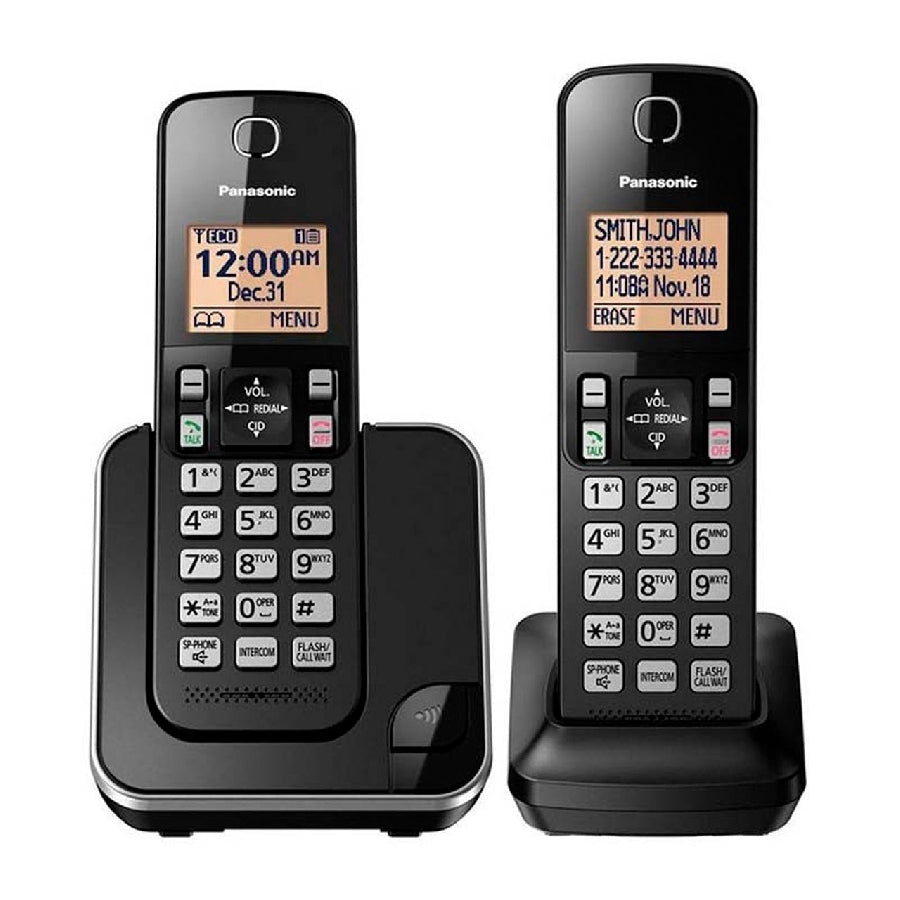 Teléfono Panasonic KX-TGC352MEB inalámbrico - Pantalla LCD, Identificador de llamadas