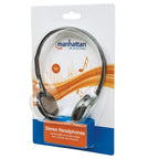 Audífono Manhattan 177481 - Estéreo 40MM, Conector 3.5MM, Cable 2.2M