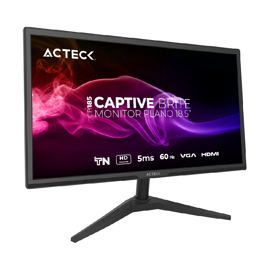 Monitor Acteck Captive Brite CB185 18.5" HD - Panel TN 60Hz HDMI VGA