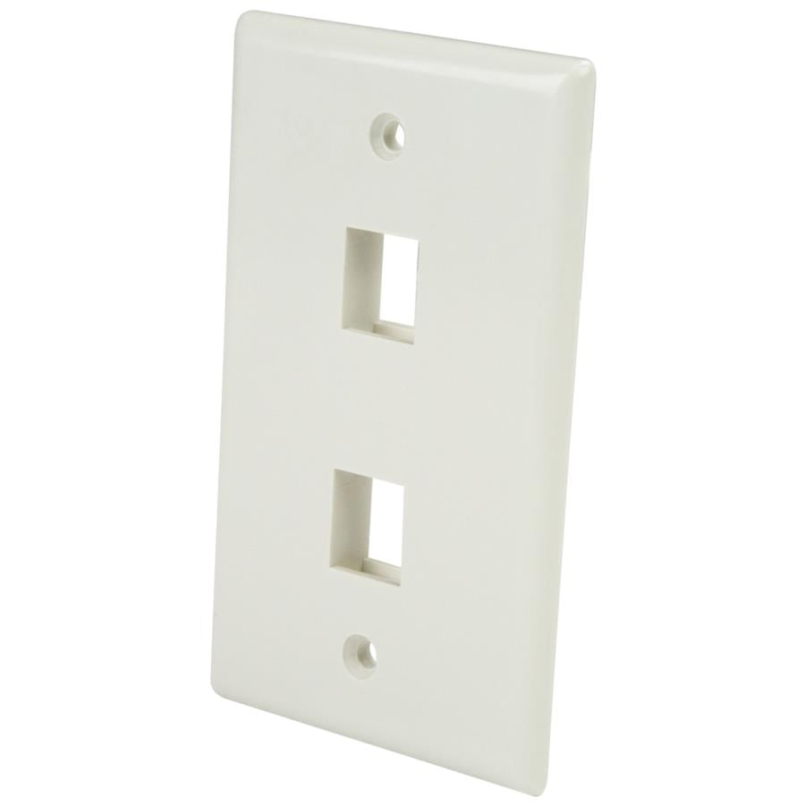 Placa de Pared StarTech 2 Salidas RJ45 - Blanca, Universal, Instalación Fácil