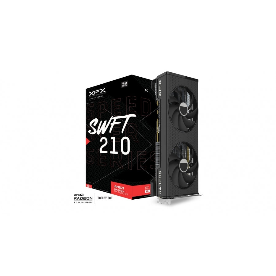 Tarjeta de Video XFX AMD Radeon RX 7600XT 16GB GDDR6 - PCIe 4.0, DisplayPort 2.1